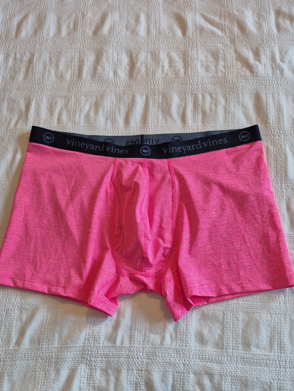 Vineyard Vines men's XL boxer briefs vibrant pink elastic waist NEW